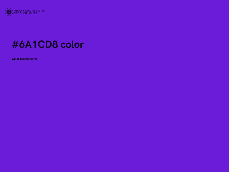 #6A1CD8 color image