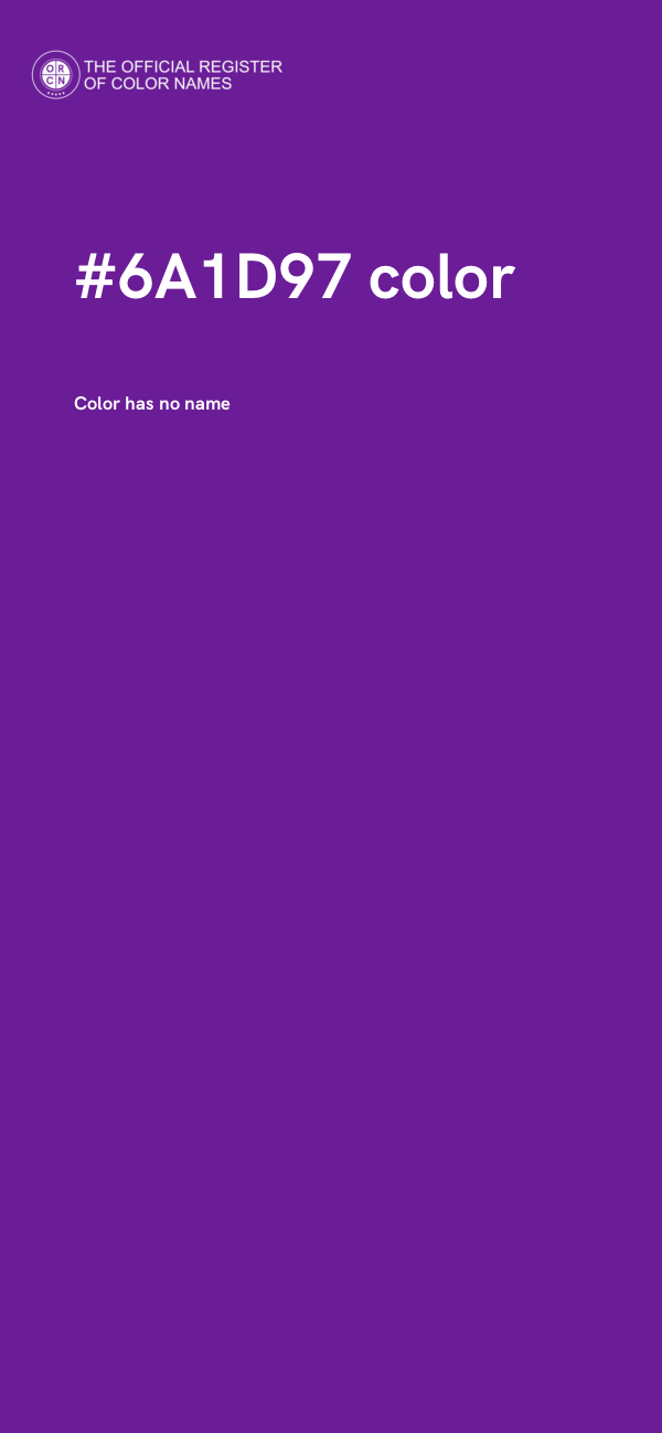 #6A1D97 color image