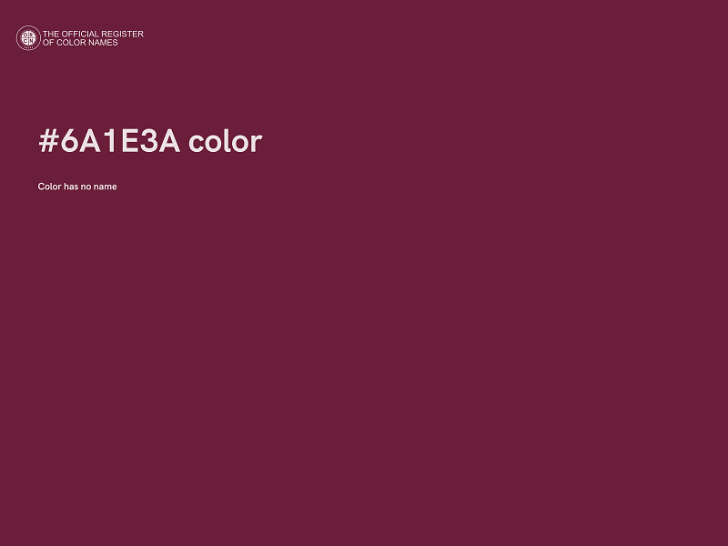 #6A1E3A color image