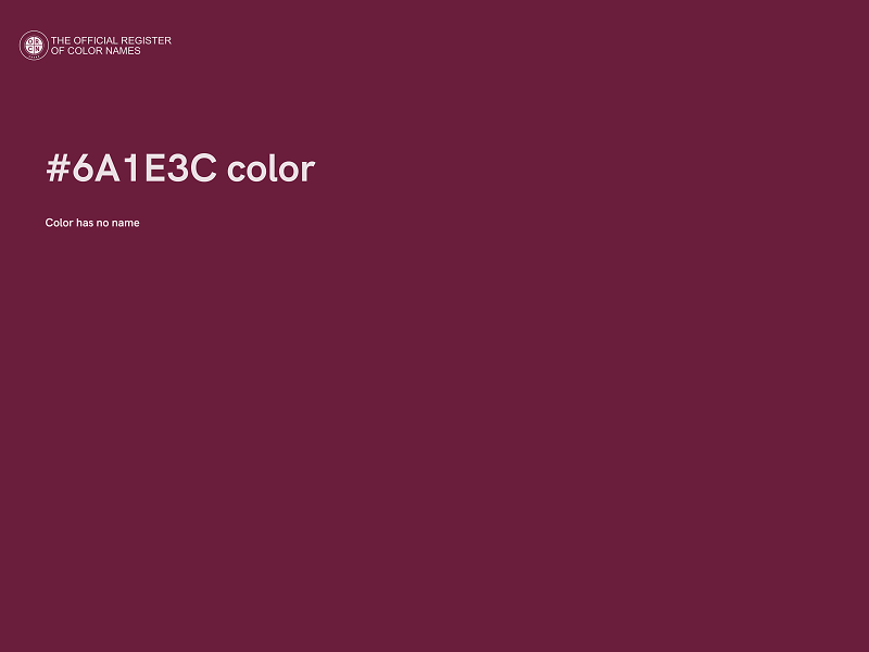 #6A1E3C color image