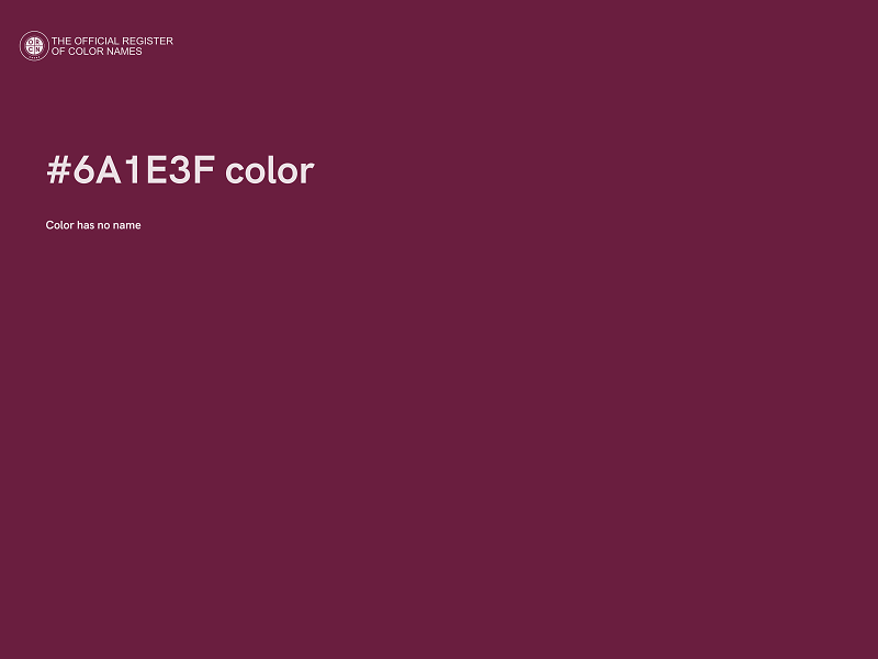 #6A1E3F color image