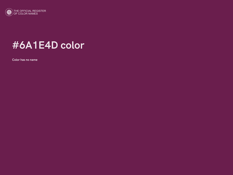 #6A1E4D color image