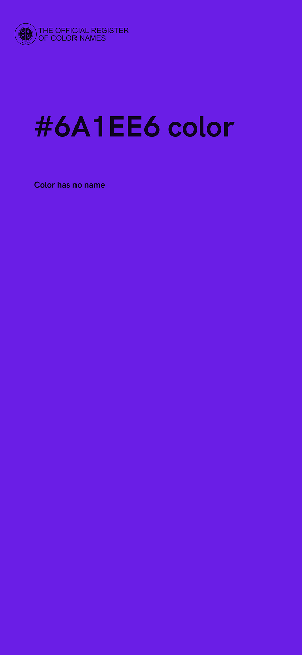 #6A1EE6 color image