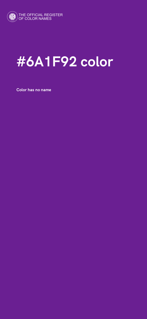 #6A1F92 color image