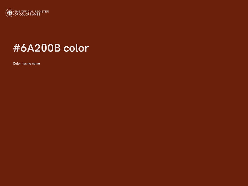 #6A200B color image