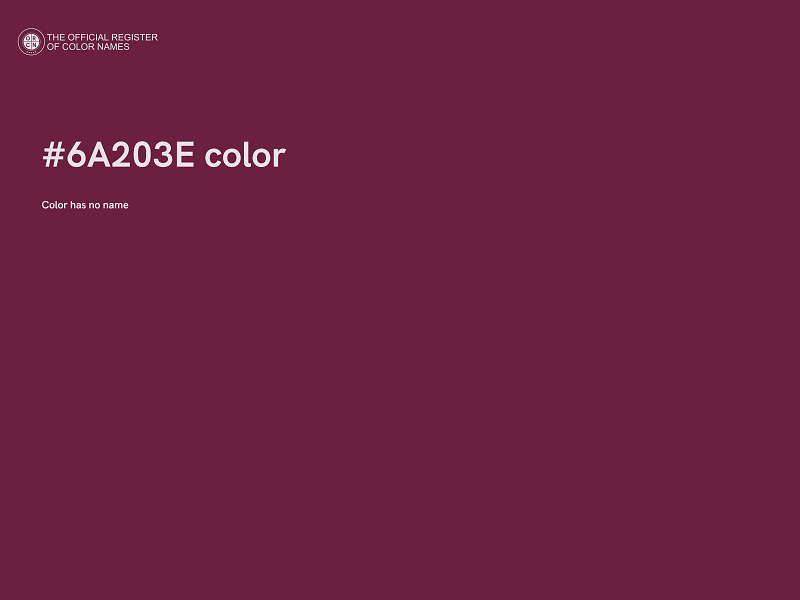 #6A203E color image