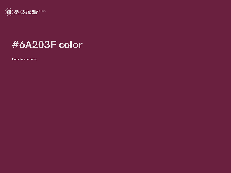 #6A203F color image