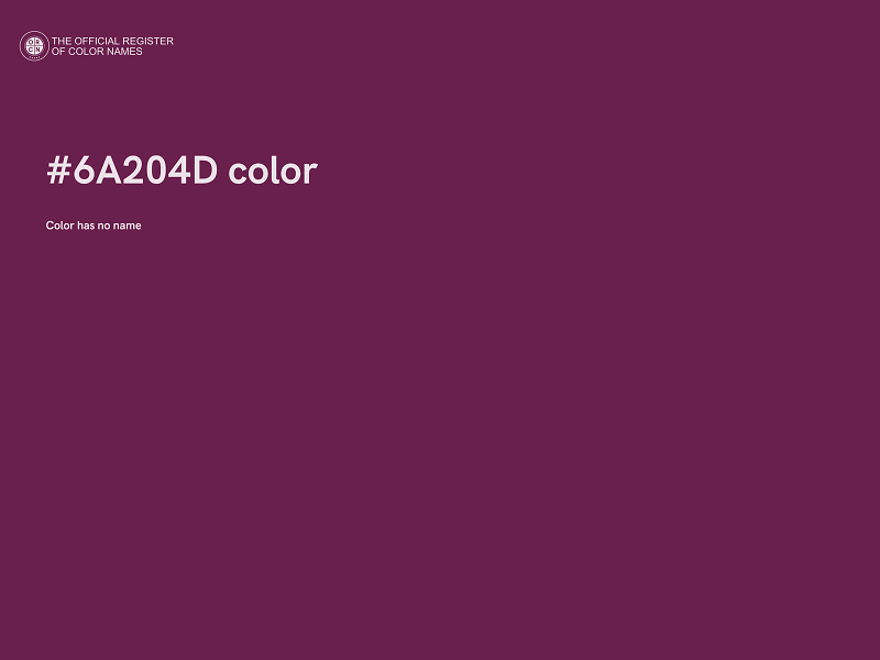 #6A204D color image