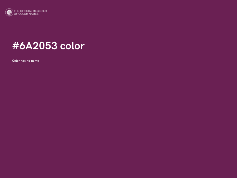 #6A2053 color image