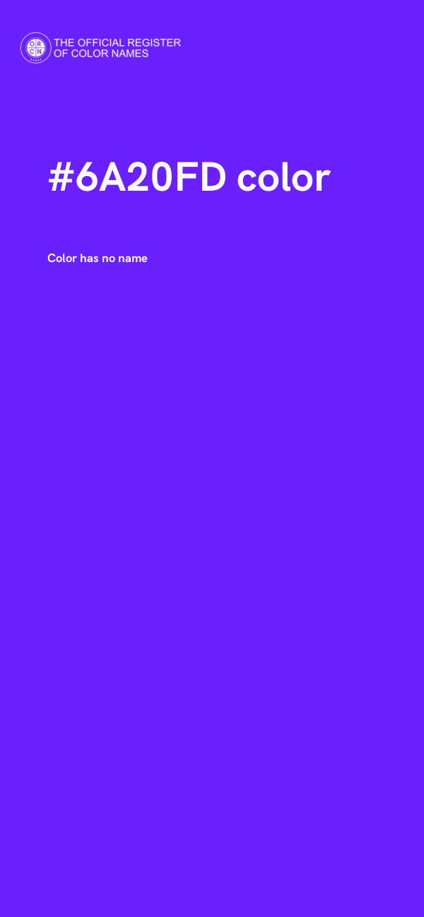 #6A20FD color image