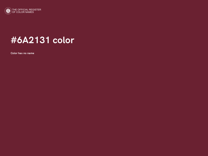 #6A2131 color image