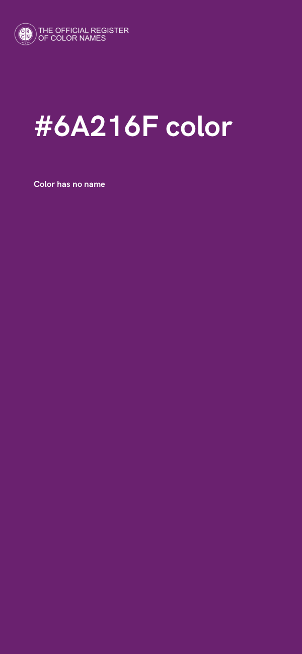 #6A216F color image