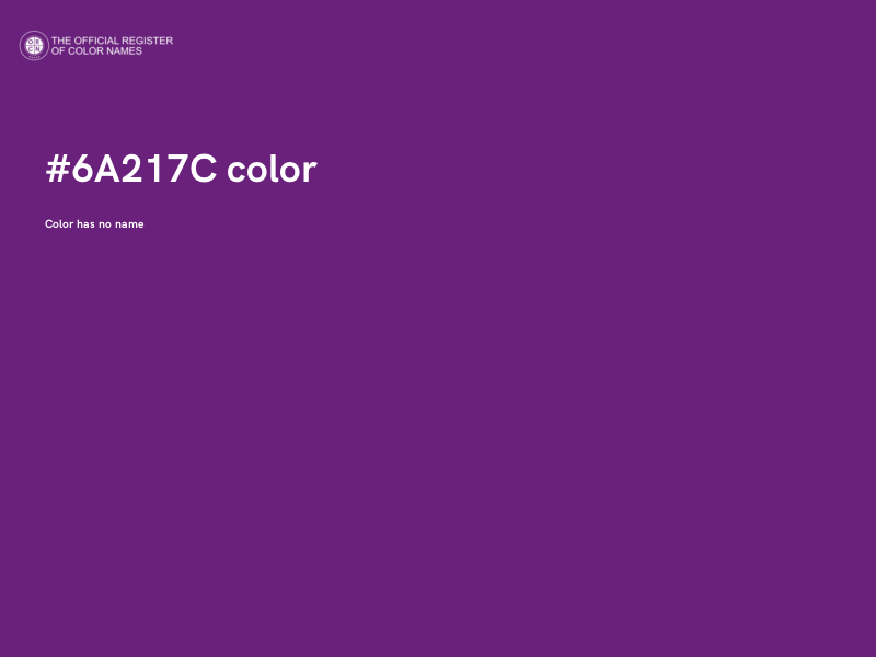 #6A217C color image