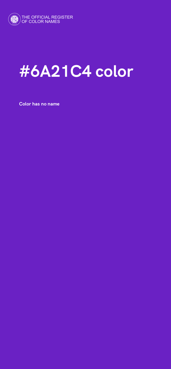 #6A21C4 color image