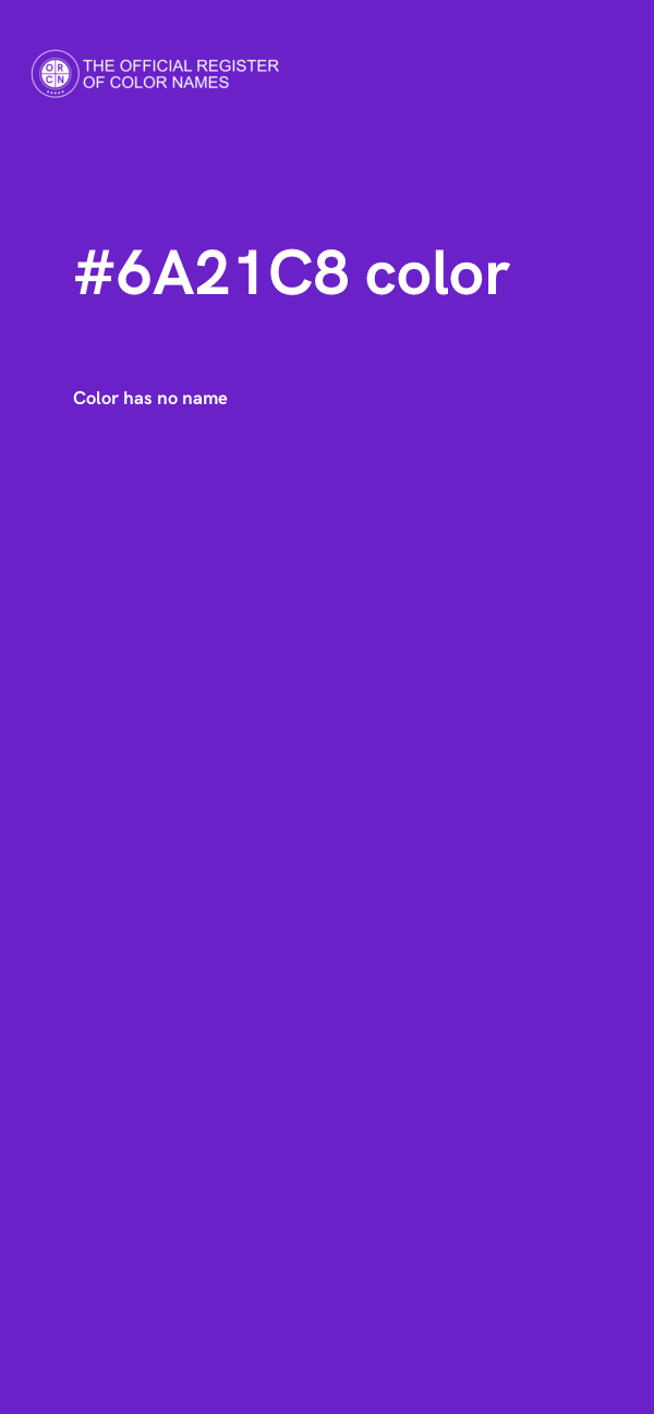 #6A21C8 color image