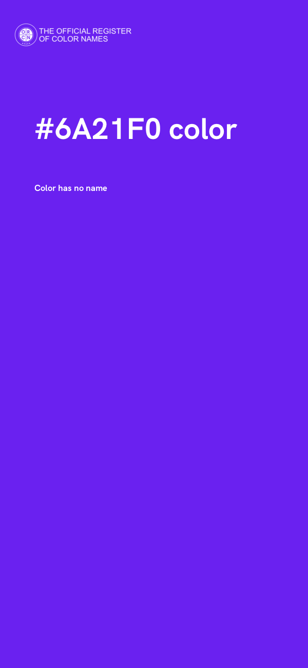 #6A21F0 color image