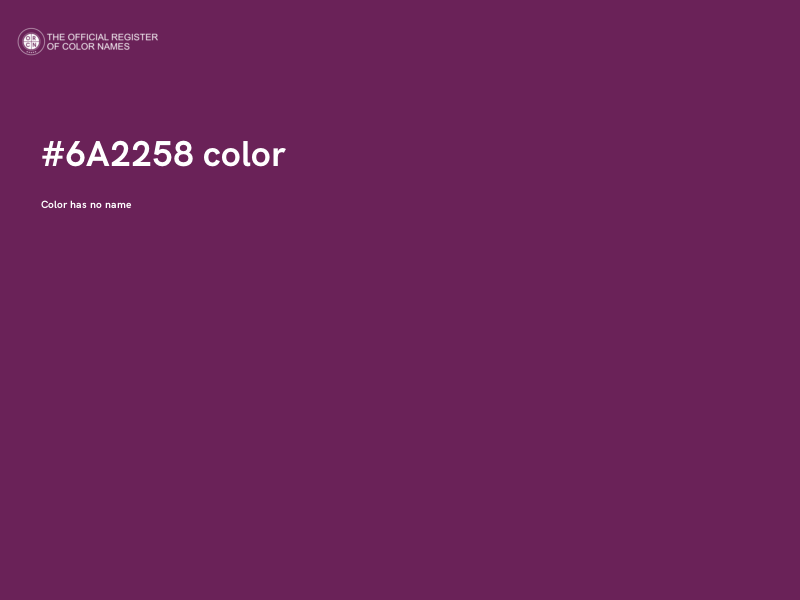 #6A2258 color image