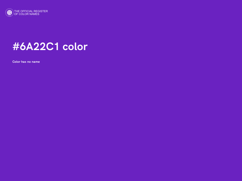 #6A22C1 color image