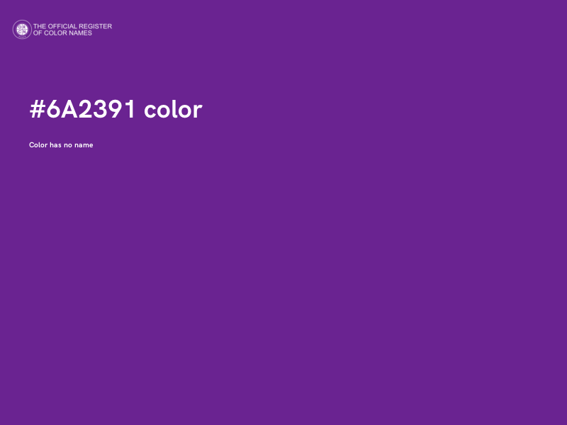 #6A2391 color image