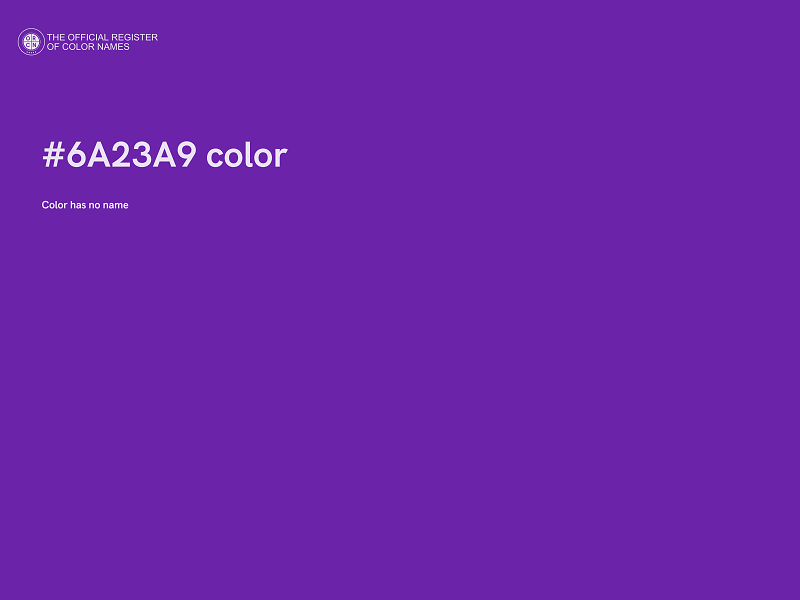 #6A23A9 color image