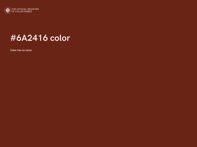#6A2416 color image