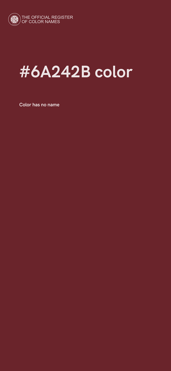 #6A242B color image