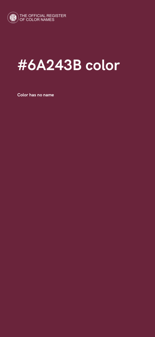 #6A243B color image