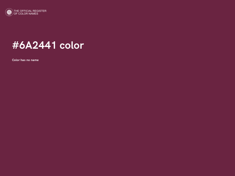 #6A2441 color image