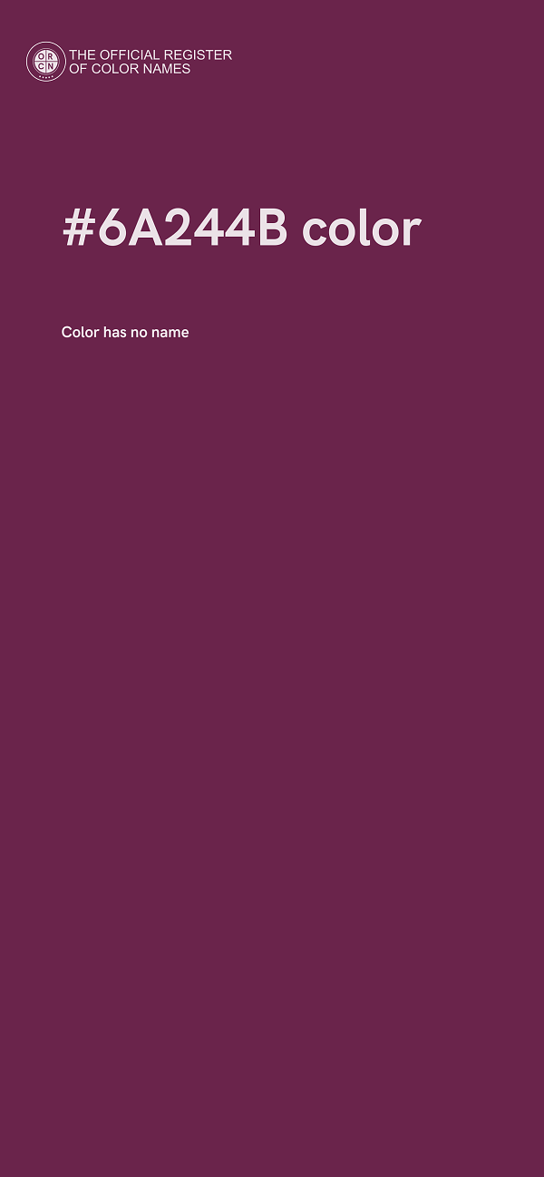 #6A244B color image