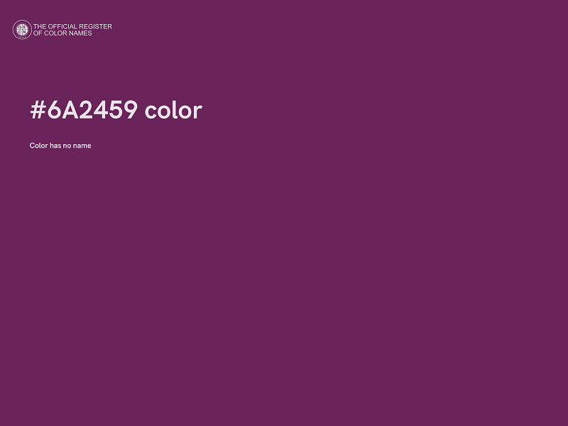 #6A2459 color image