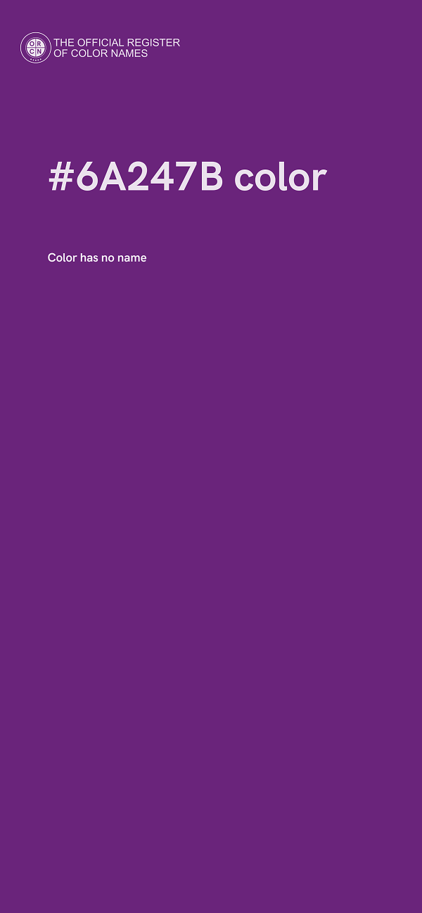 #6A247B color image