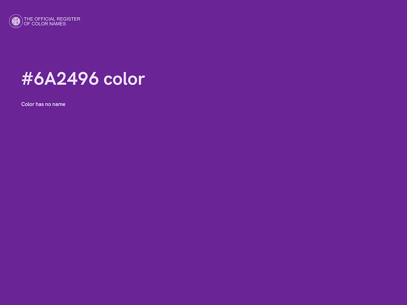 #6A2496 color image