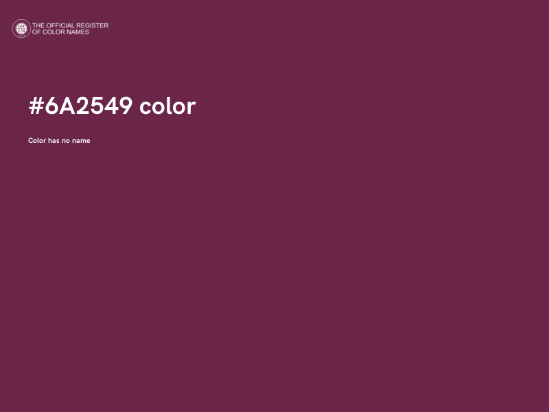 #6A2549 color image