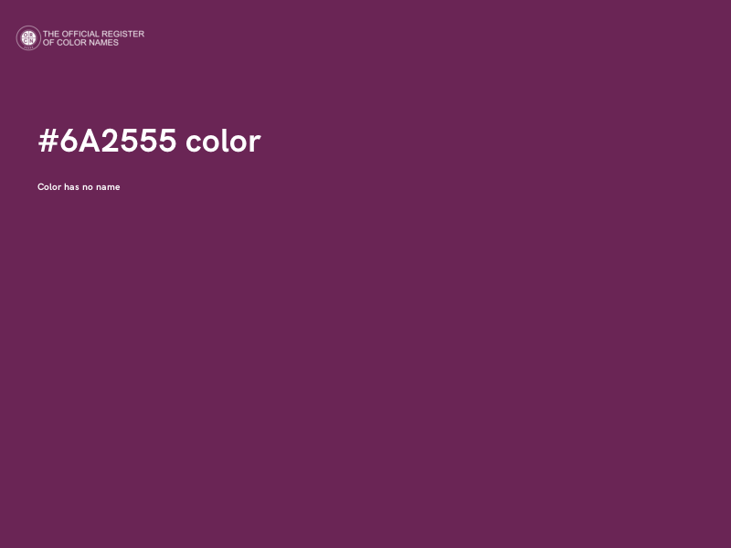 #6A2555 color image