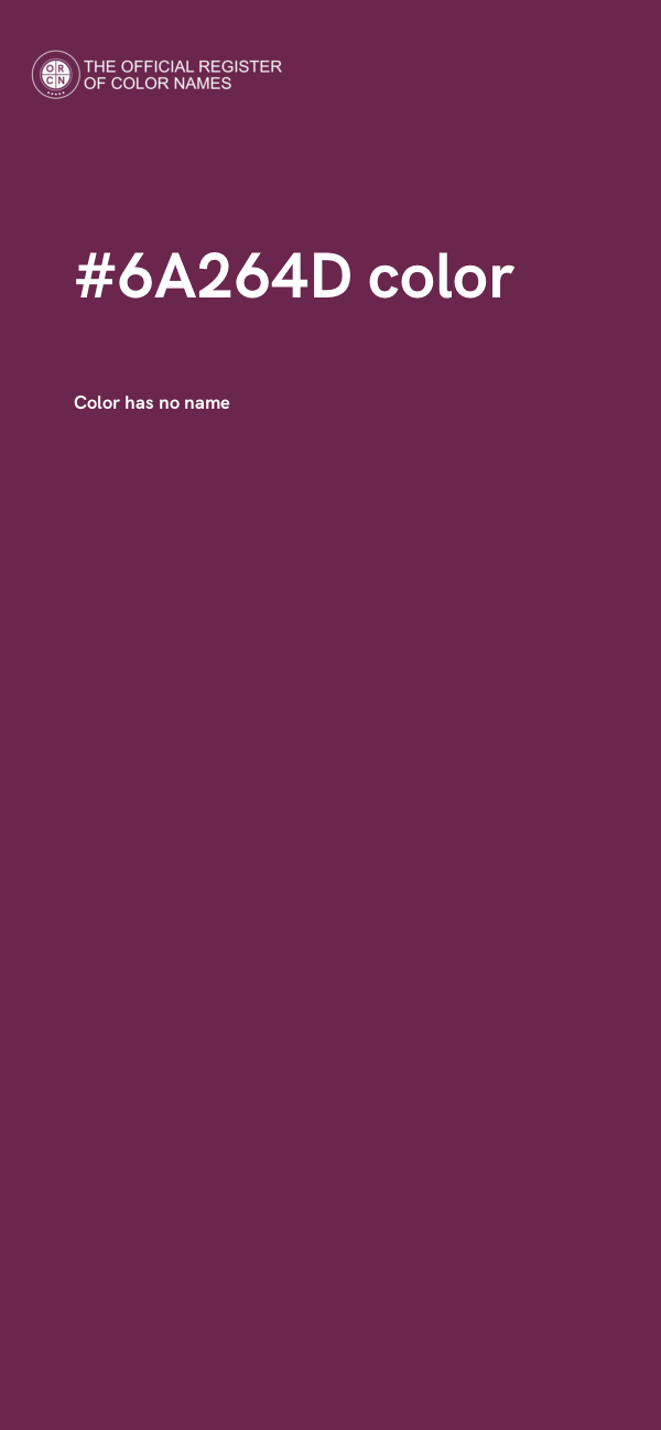 #6A264D color image