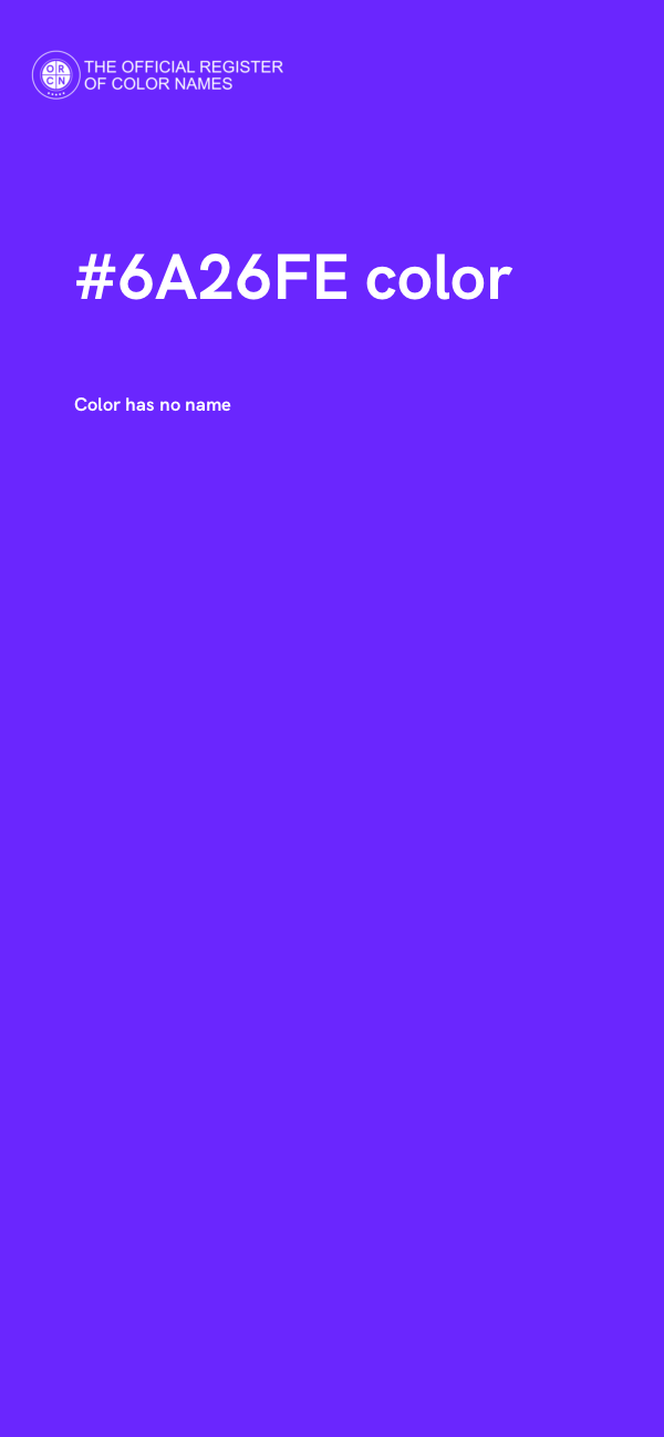 #6A26FE color image