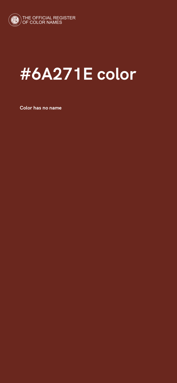 #6A271E color image
