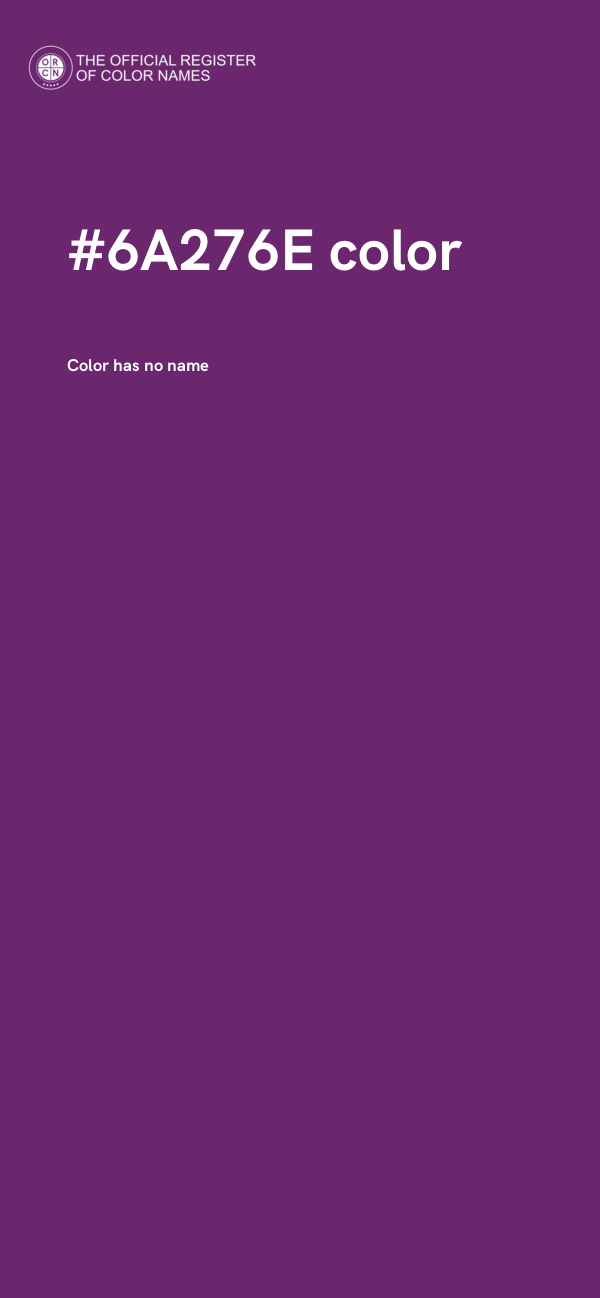 #6A276E color image