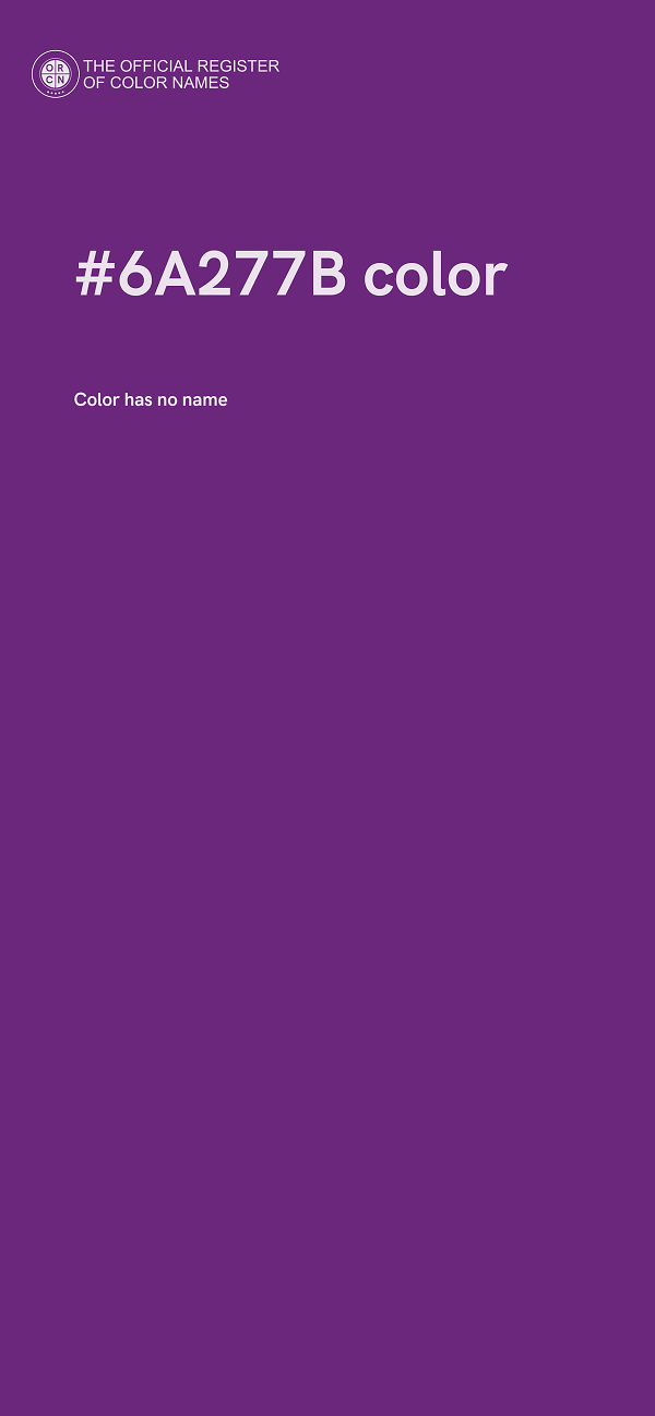 #6A277B color image