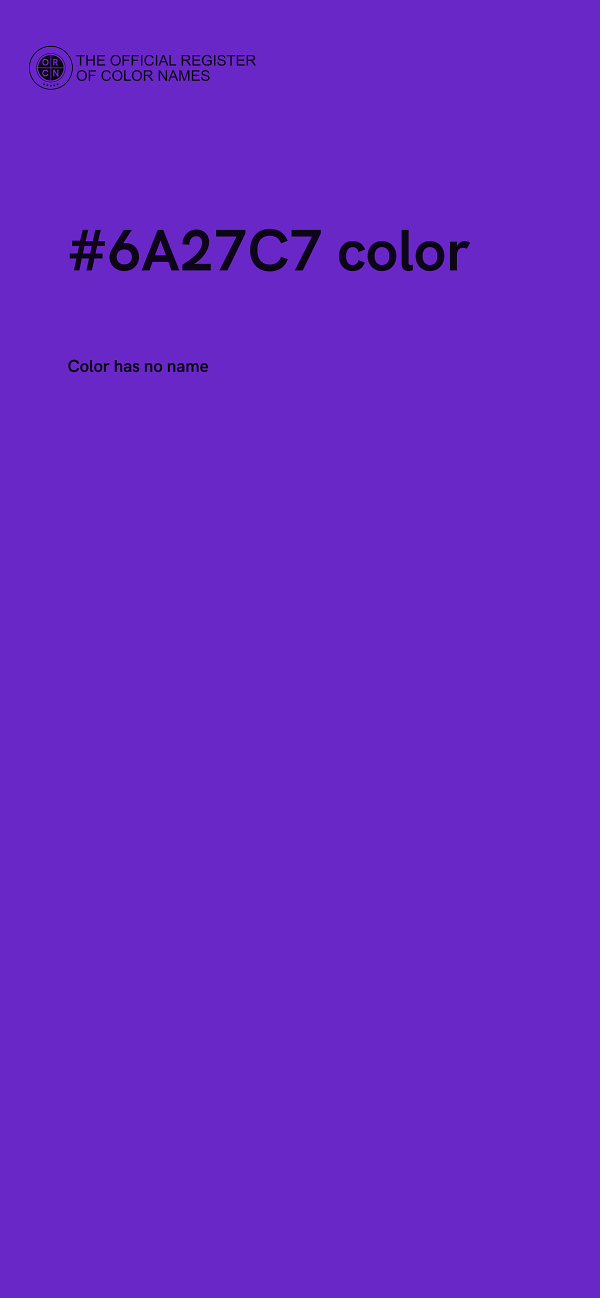 #6A27C7 color image