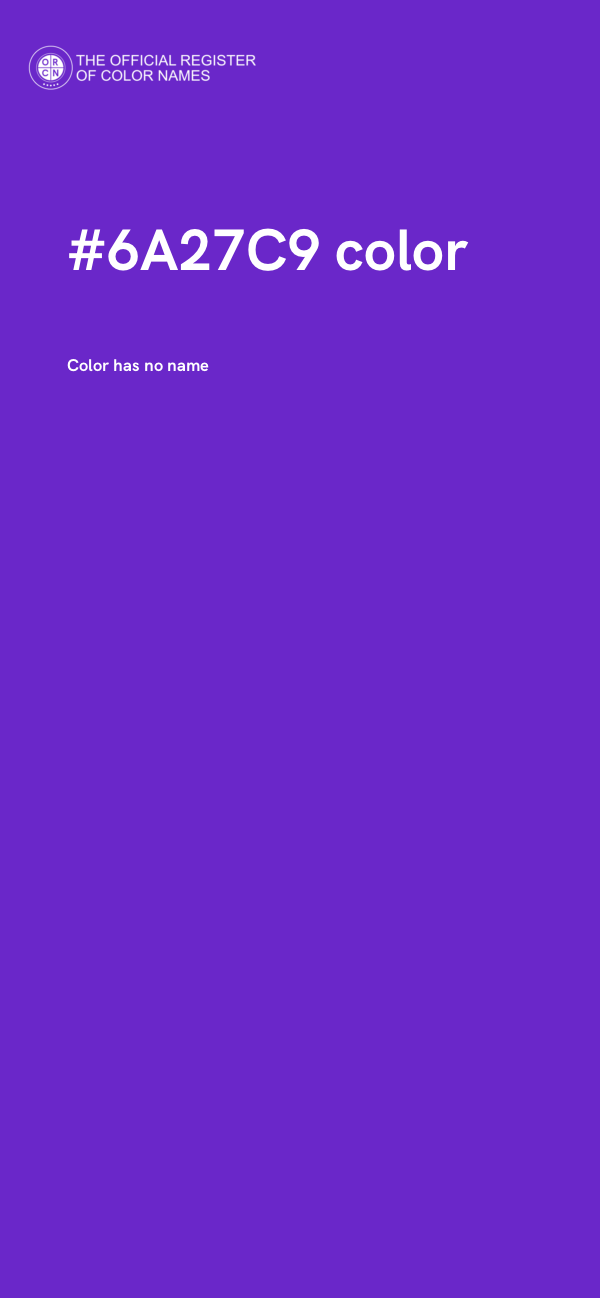#6A27C9 color image