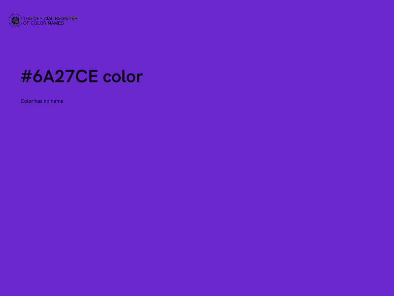 #6A27CE color image