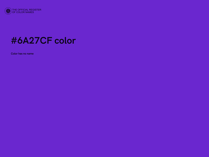 #6A27CF color image