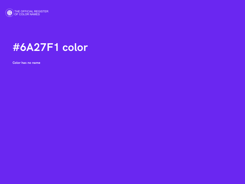 #6A27F1 color image
