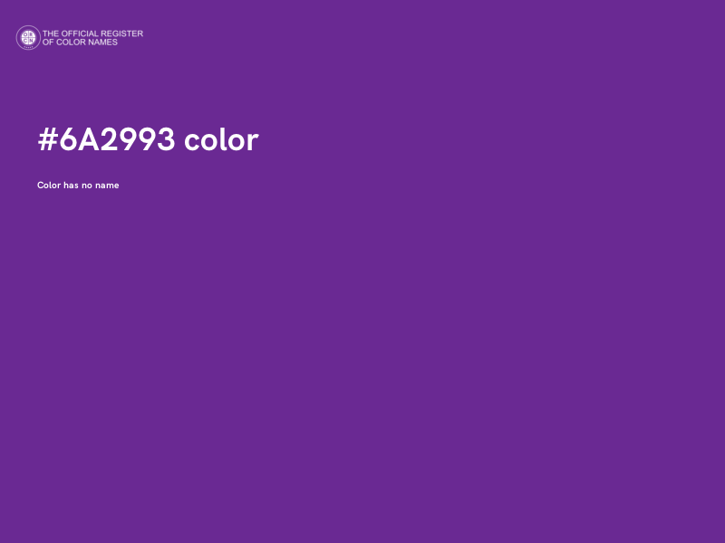 #6A2993 color image