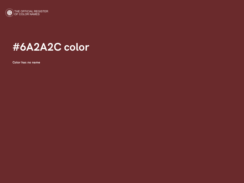 #6A2A2C color image