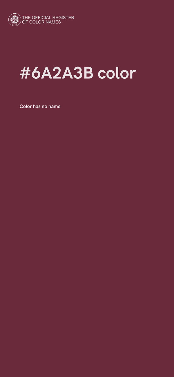 #6A2A3B color image