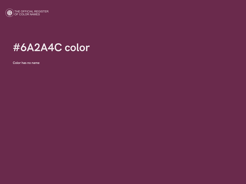 #6A2A4C color image