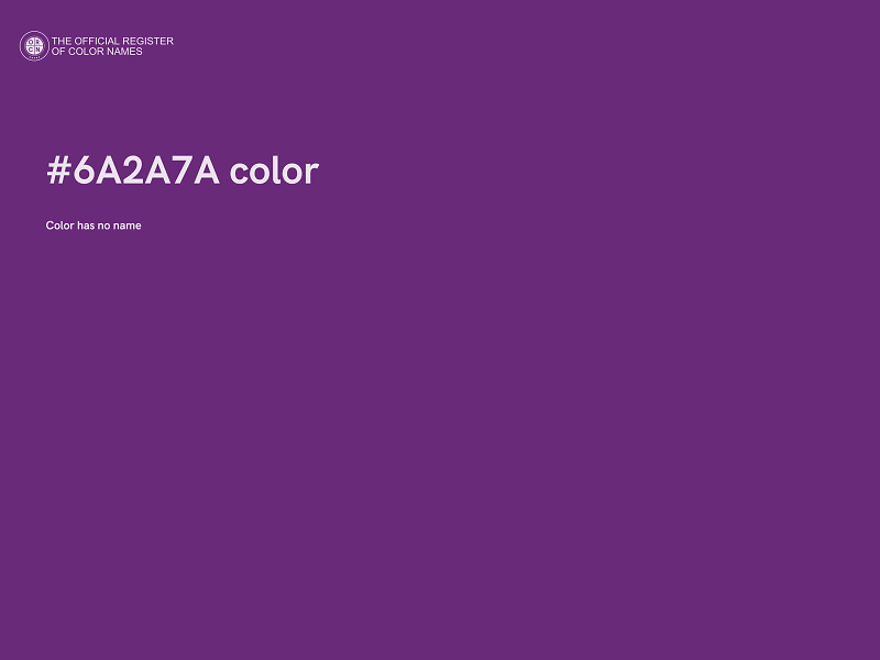 #6A2A7A color image