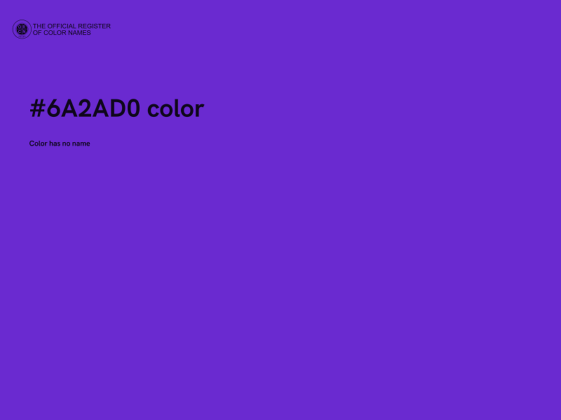 #6A2AD0 color image